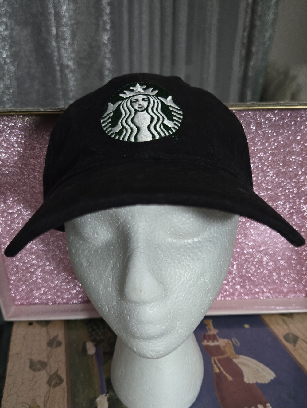 Starbucks Barista Employee Hat Cap Black Embroidered Siren Logo Coffeegear OSFA
